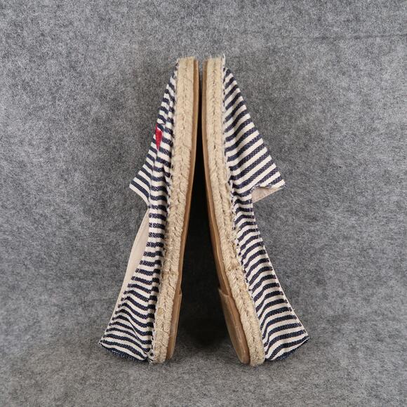 Old Navy Shoes Womens 7 Classic Espadrille Flats Loafers Flamingo Slip On Stripe - Picture 10 of 13